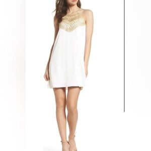 Lilly Pulitzer White peral soft shift dress